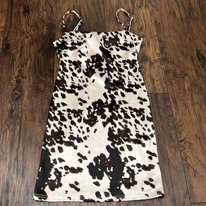 Urban outfitters cow print mini dress